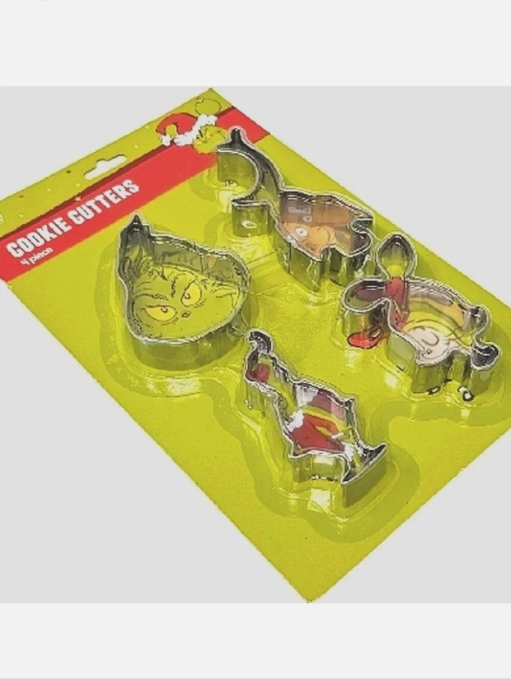 The Grinch Cookie Cutter 4 Piece Set  Dr. Seuss's How The Grinch Stole Christmas